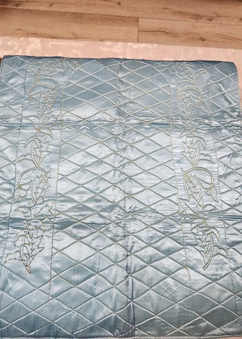 Altın İşlemeli Parlak saten yumuşak seccade, ceyizlik seccade - Görsel 14