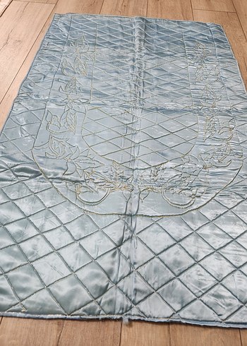 Altın İşlemeli Parlak saten yumuşak seccade, ceyizlik seccade - Görsel 4