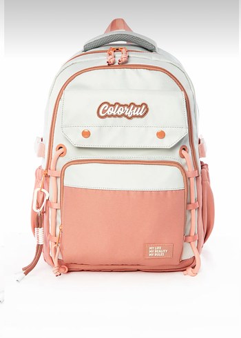 Pembe Pastel Çocuk Okul Sırt Çantası
