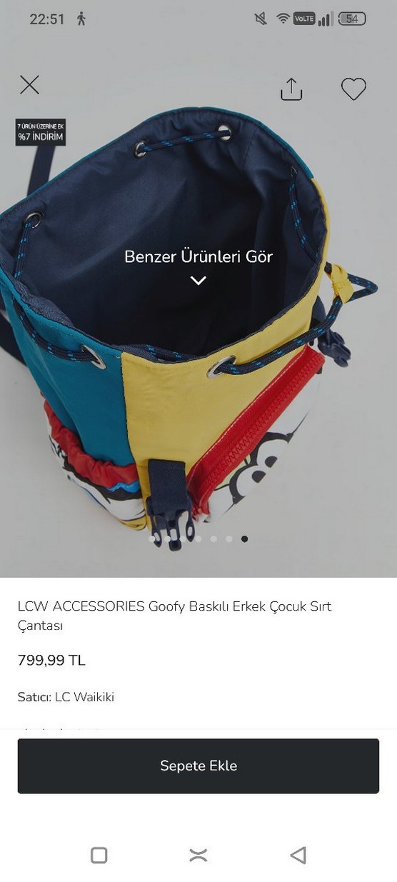 Goofy Baskılı Erkek Çocuk Sırt Çantası - Görsel 4