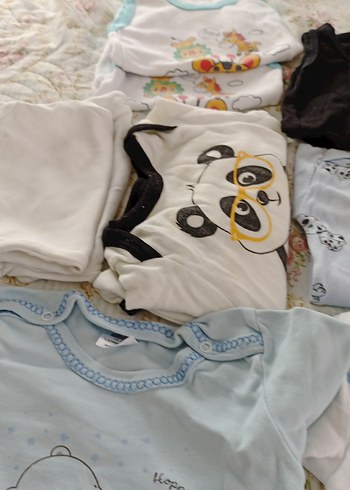 Bebek Erkek Kısa Kollu Beyaz Pamuklu Body - Görsel 2