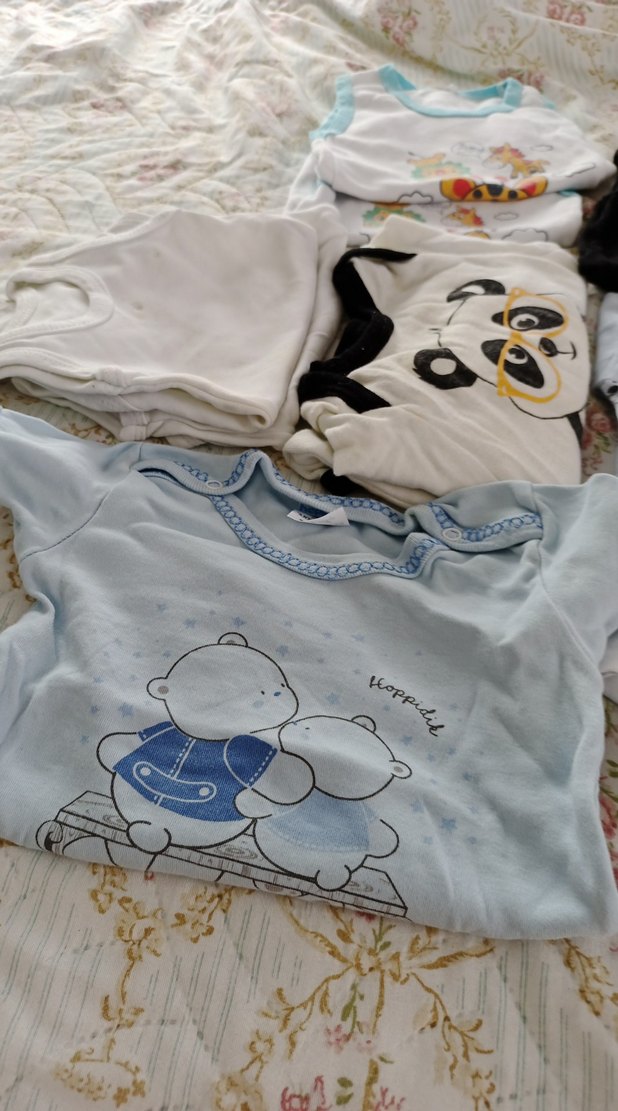 Bebek Erkek Kısa Kollu Beyaz Pamuklu Body - Görsel 3