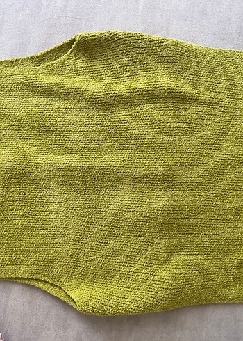 yeşil Kadın Kolsuz Triko - Görsel 2