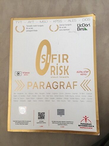 sıfır risk paragraf kitabı