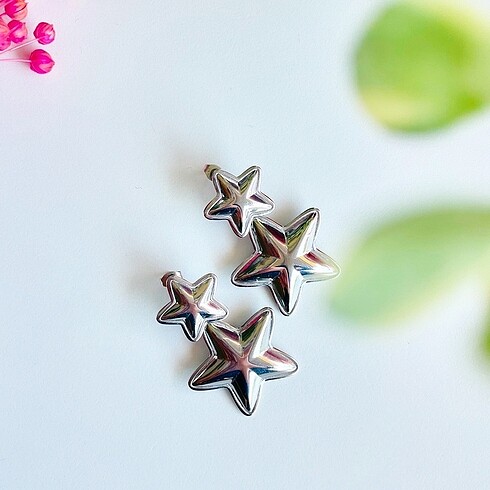 Accessorize Çelik Yıldız Küpe