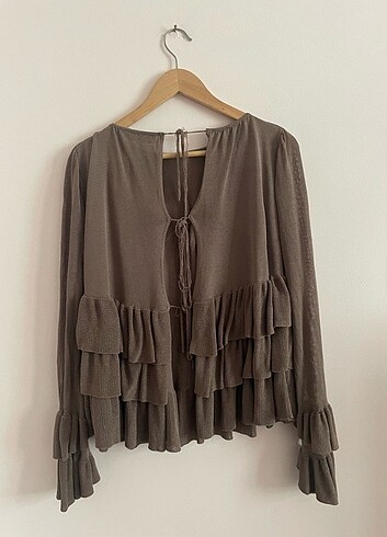 Zara Zara kahverengi orme ust 