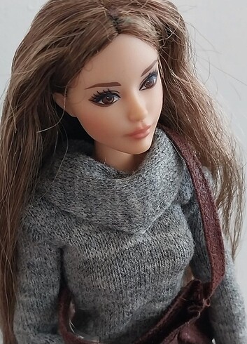 Beden Renk Barbie Gri Kazaklı Look