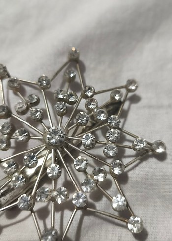 Boncuk İşlemeli Vintage Kadın toka - Görsel 2