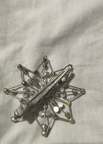 Boncuk İşlemeli Vintage Kadın toka - Görsel 3