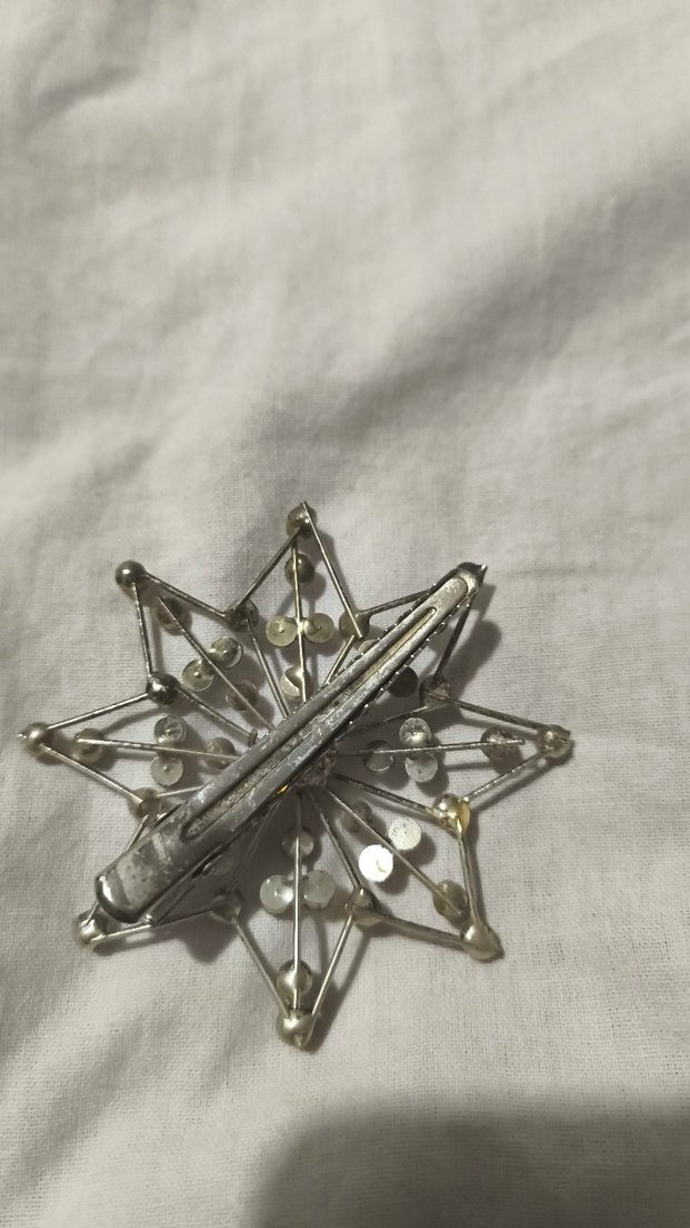 Boncuk İşlemeli Vintage Kadın toka - Görsel 3