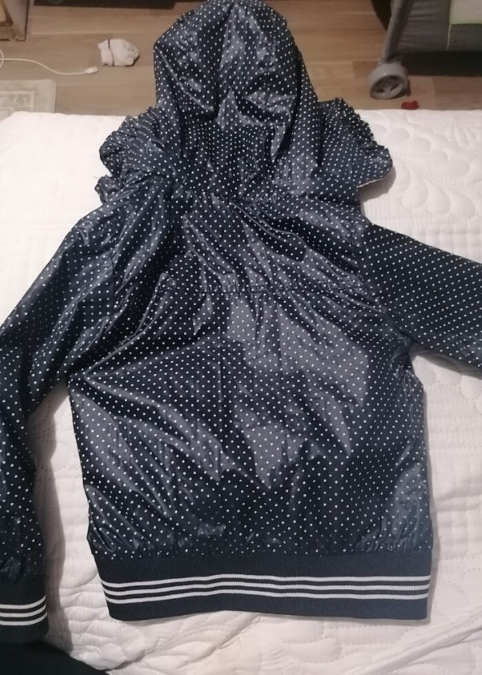 Kiz cocuk yağmurluk trenckot - Görsel 2