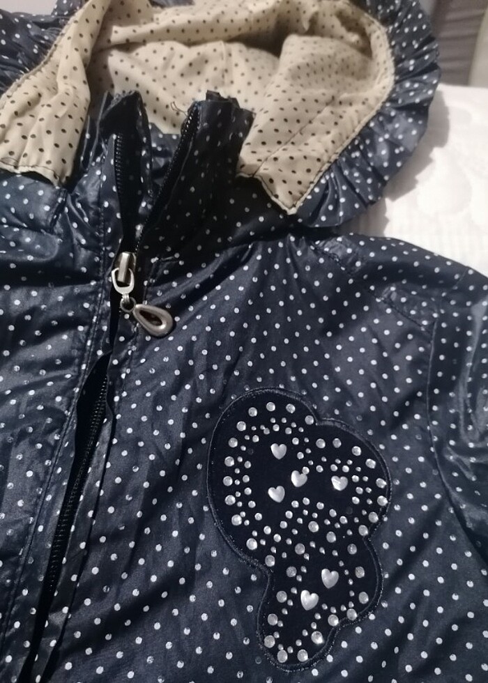 Kiz cocuk yağmurluk trenckot - Görsel 3