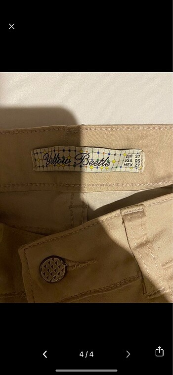 s Beden camel Renk vintage düşük bel ispanyol paça pantolon
