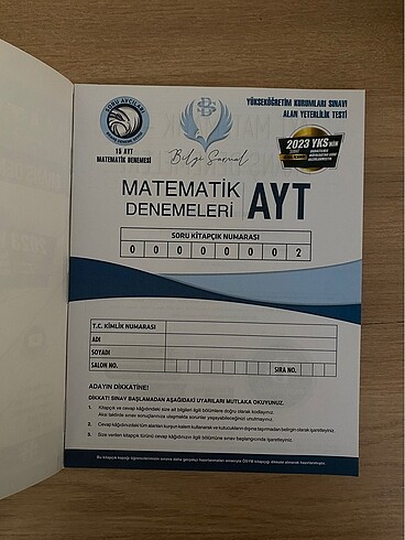 Bilgi Sarmal Ayt Matematik Denemesi