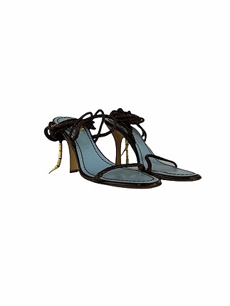 Roberto Cavalli Bağcıklı topuklu ayakkabı
