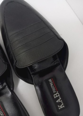 Erkek Siyah Tokalı Ev Terliği - Görsel 3