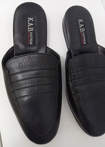 Erkek Siyah Tokalı Ev Terliği - Görsel 4