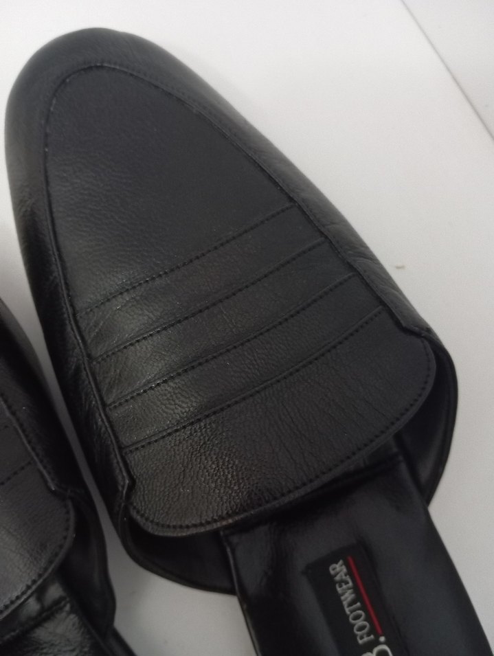 Erkek Siyah Tokalı Ev Terliği - Görsel 2