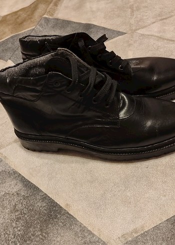 Siyah Bağcıklı Erkek Kauçuk Bot - Görsel 6