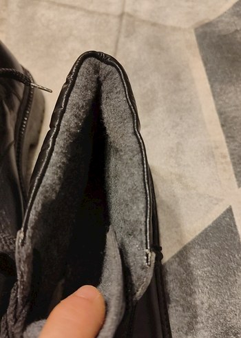 Siyah Bağcıklı Erkek Kauçuk Bot - Görsel 2