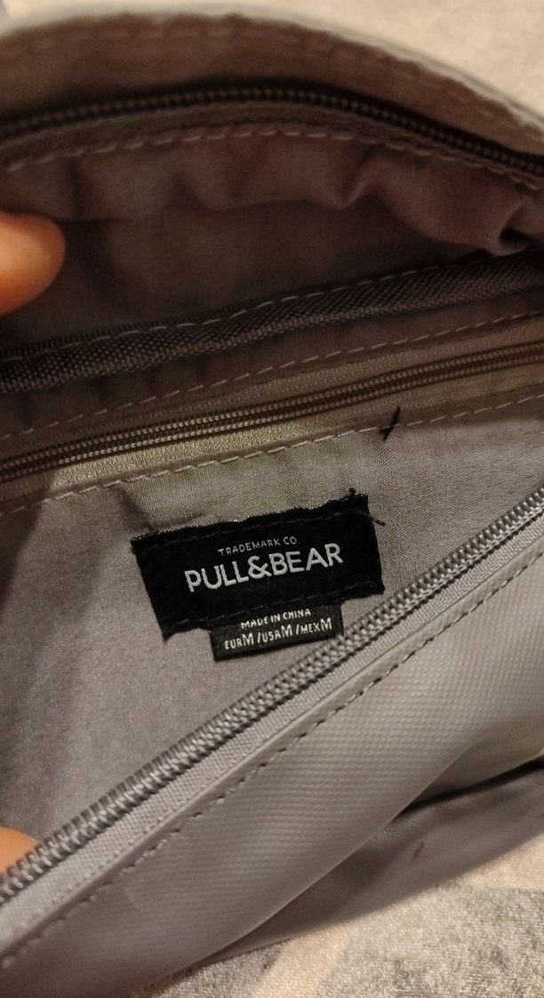 Gri Deri Bel Çantası - Görsel 3