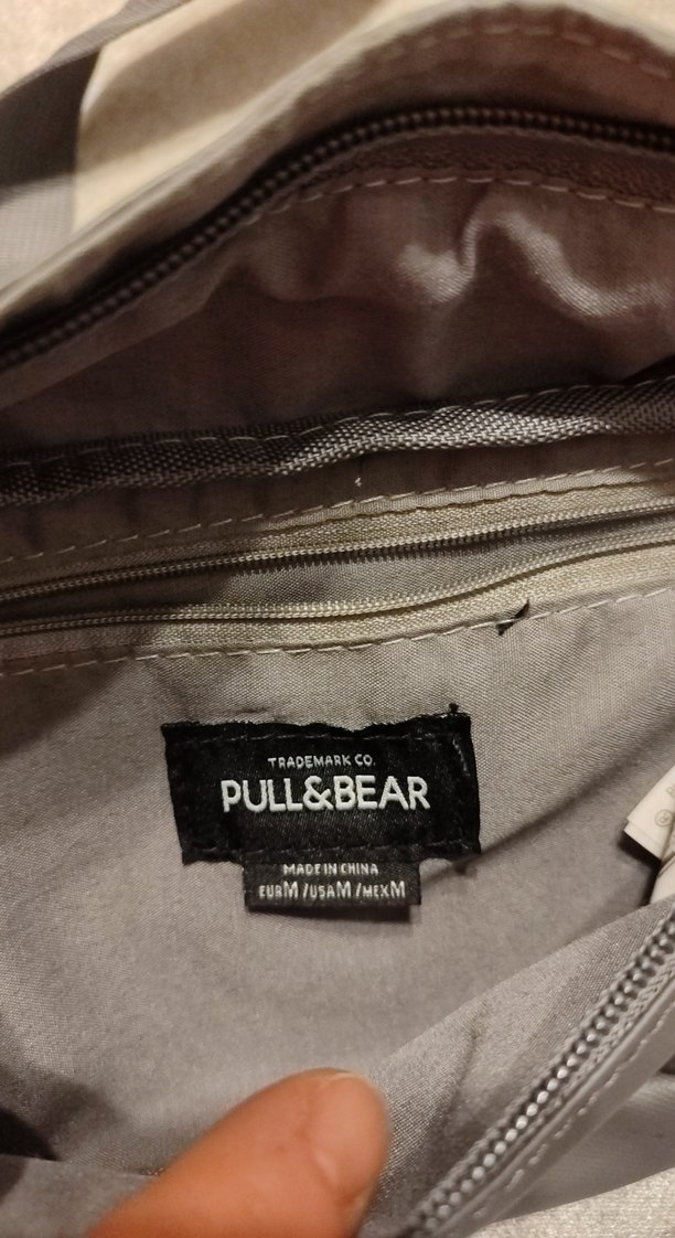 Gri Deri Bel Çantası - Görsel 2