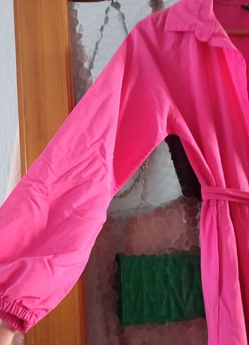 m Beden pembe Renk Pembe gömlek elbise
