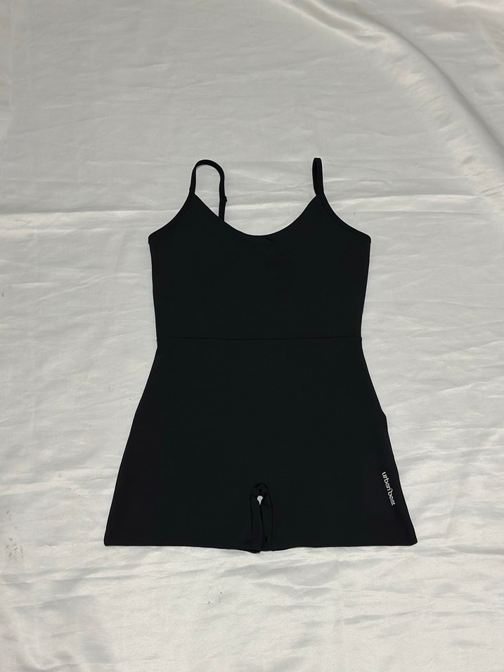 Siyah Kadın Mini Spor Tulum - Görsel 3