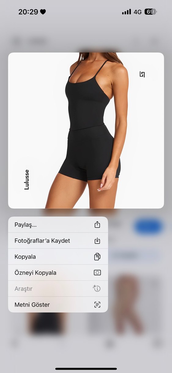 Siyah Kadın Mini Spor Tulum - Görsel 2