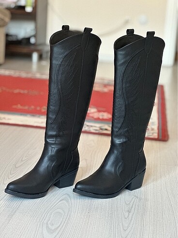 38 Beden siyah Renk Kovboy çizme