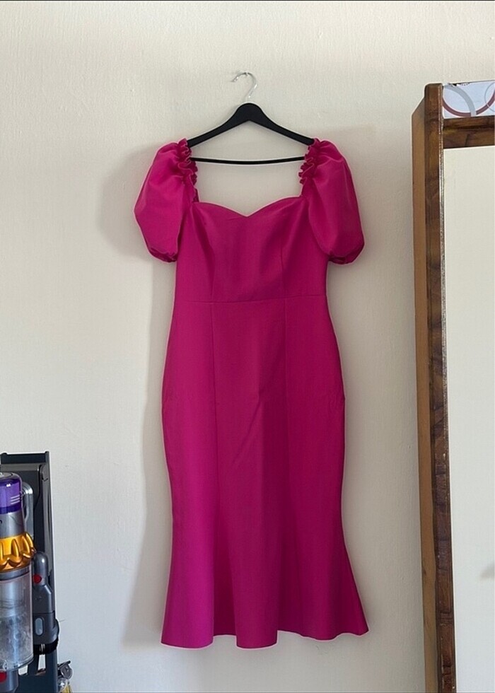 Elbise fuşya - Görsel 5
