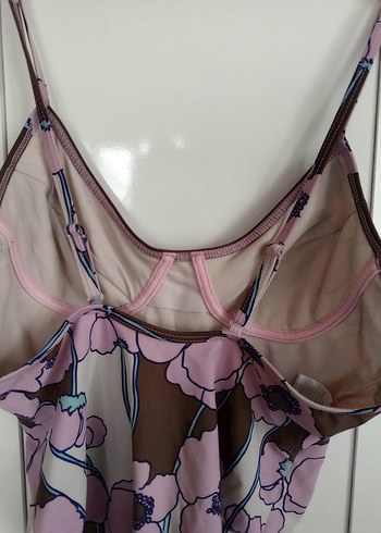 Pembe Desenli Drapeli Mini Mayo - Görsel 3