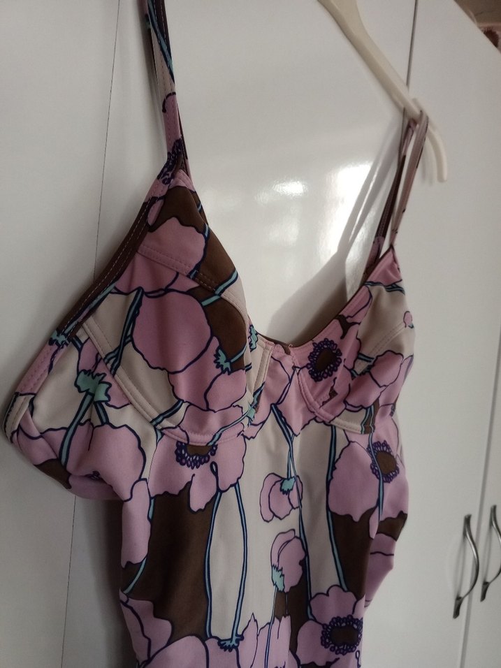 Pembe Desenli Drapeli Mini Mayo - Görsel 4