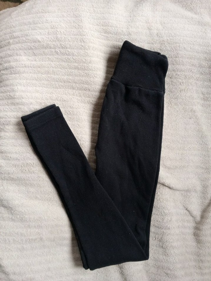 Siyah Polarlı Tayt - Görsel 3