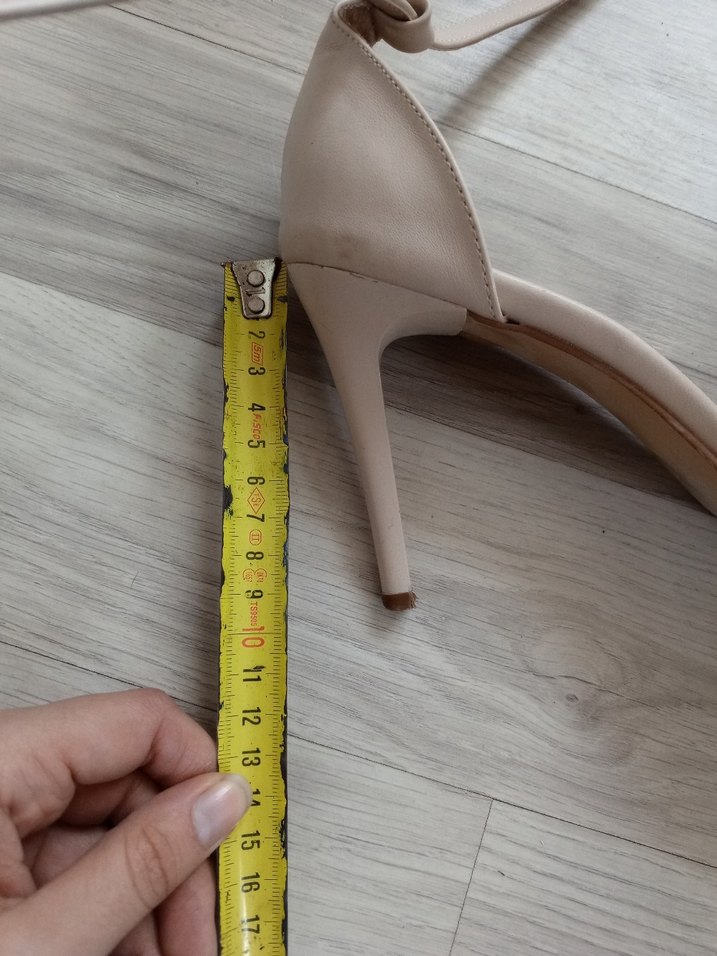 Bej Topuklu Ayakkabı - Görsel 5