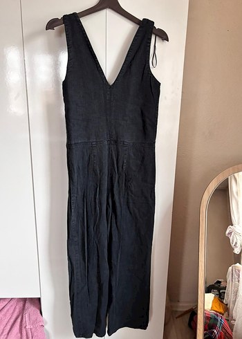 Siyah Kot Uzun Tulum, V Yaka, Fermuarlı - Görsel 2