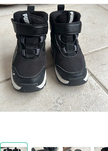 Puma Siyah Cocuk Botu