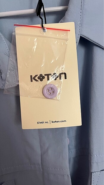 l Beden mavi Renk Koton gömlek