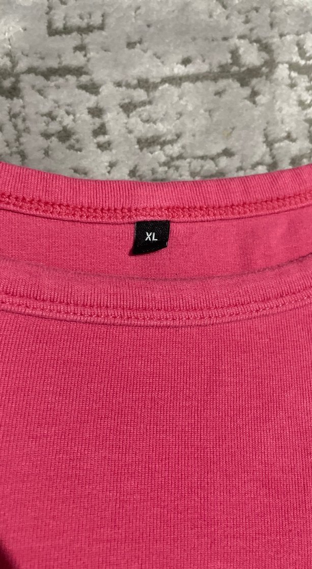 Pembe Kısa Kollu Kadın Tişört - Görsel 4