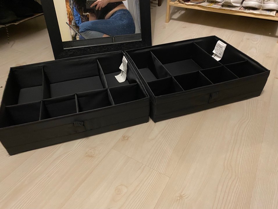 Siyah Asılabilir Dolap Düzenleyici - Görsel 3