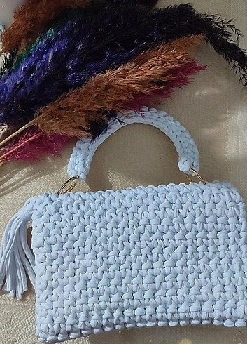 Beden El örgüsü clutch çanta