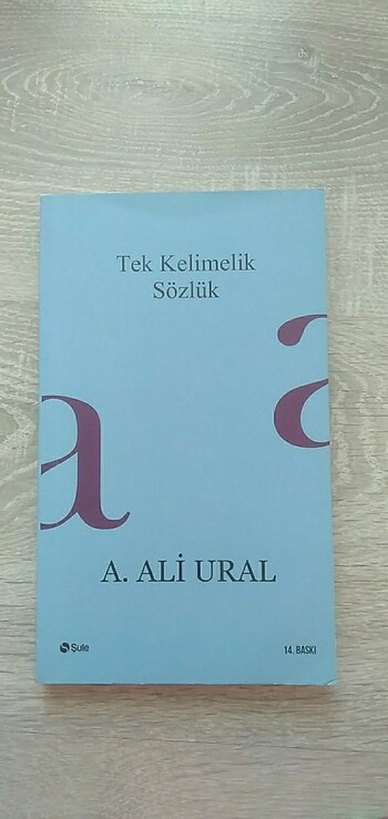 A. Ali Ural Tek Kelimelik Sözlük 