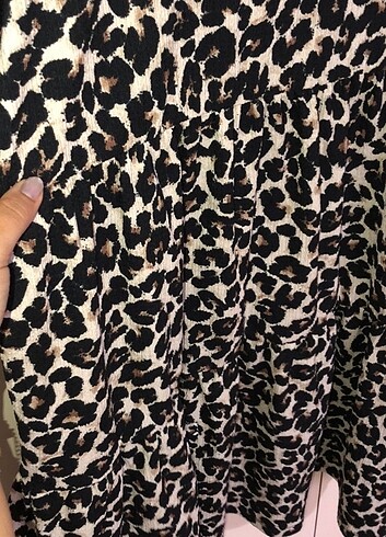 Diğer Leopar Desenli Elbise ????