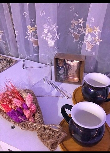 2'li Fincan Takımı ve Cam Cezve