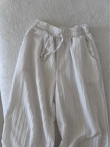 Zara beyaz keten pantolon