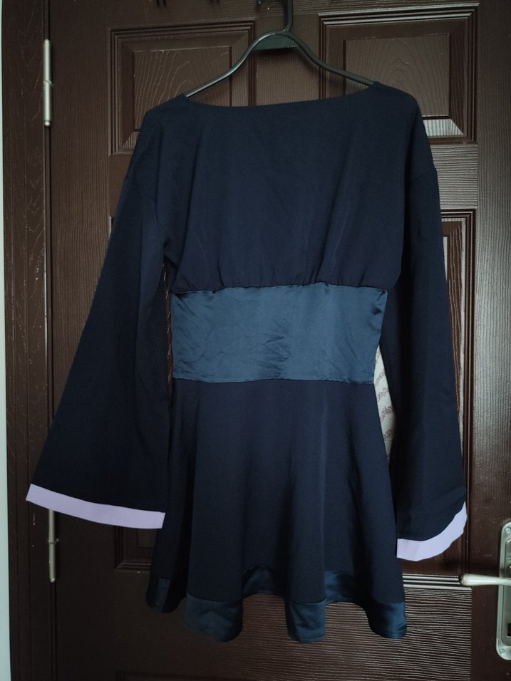 Lacivert Mini Elbise - Görsel 4