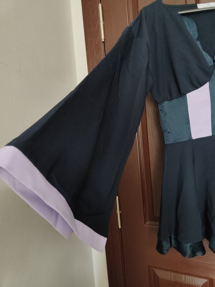 Lacivert Mini Elbise - Görsel 3