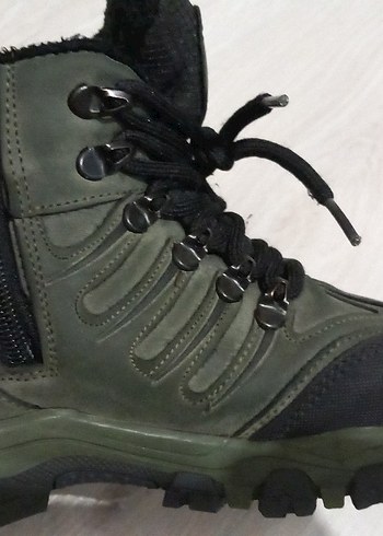 Haki yesili siyah Outdoor Erkek Bot Bağcıklı - Görsel 7