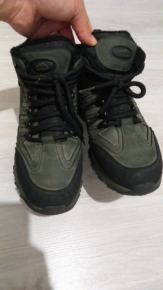 Haki yesili siyah Outdoor Erkek Bot Bağcıklı - Görsel 5