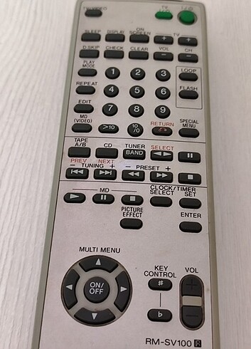 Sony RM-SV100 kumanda